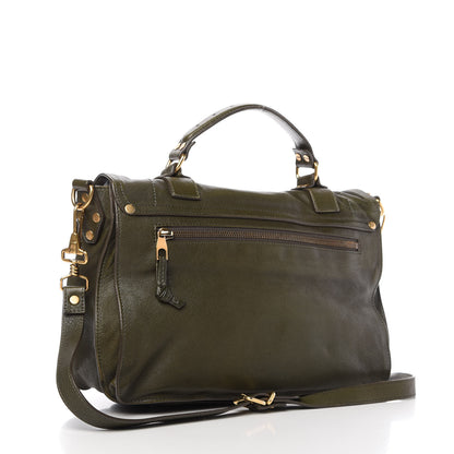 Proenza Schouler Lambskin Medium PS1 Satchel Military 3 of 14