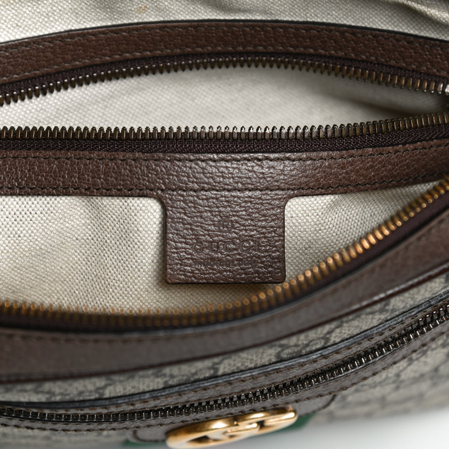 Gucci GG Supreme Monogram Web Small Ophidia Messenger Bag Brown 6 of 13