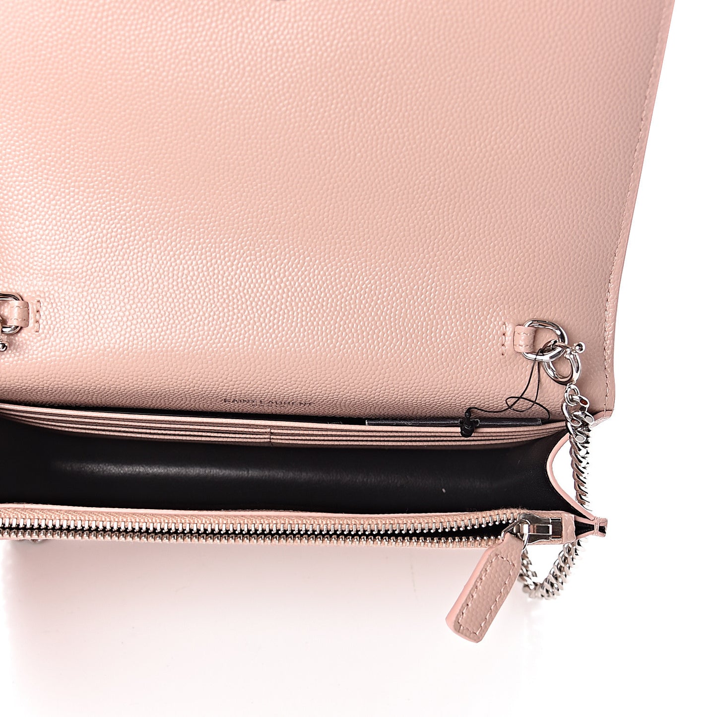 Grain De Poudre Classic Monogram Kate Tassel Chain Wallet Pale Pink