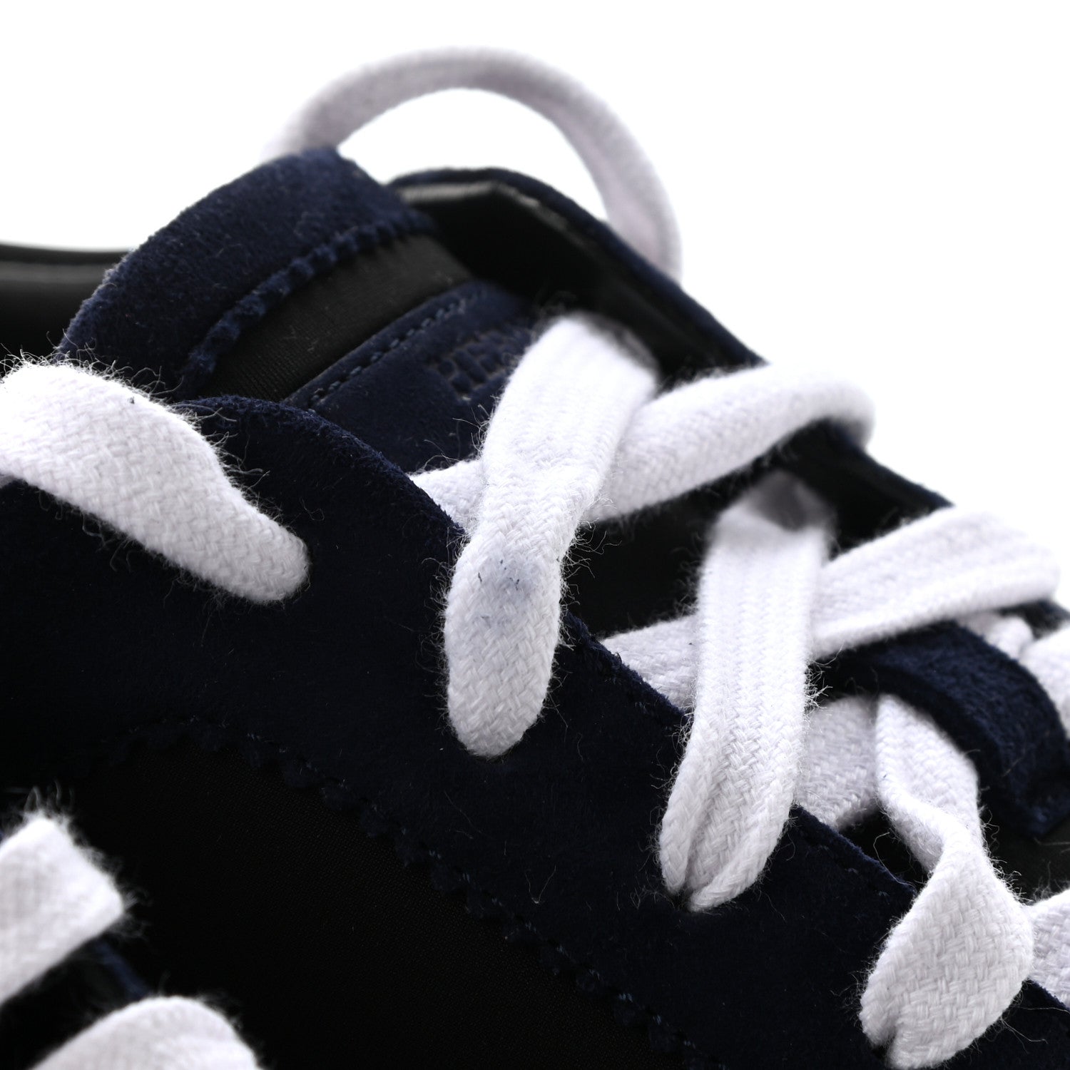 Hermes Technical Canvas Suede Goatskin Womens Bouncing Sneakers 38 Black Gris Osmium 11 of 11