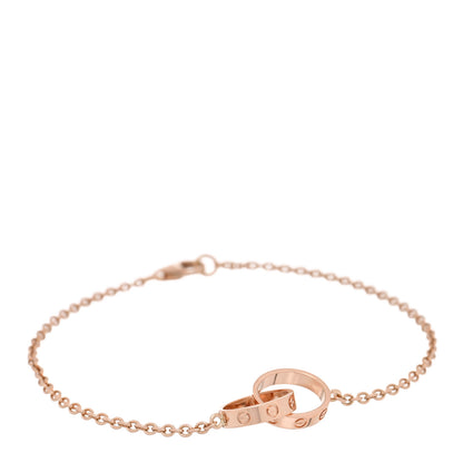 Cartier 18K Pink Gold Interlocking LOVE Bracelet 1 of 3