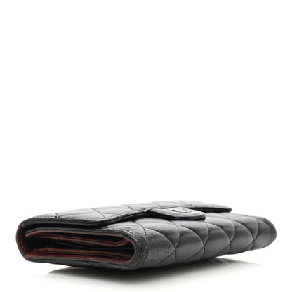 Chanel Lambskin Quilted Large Flap Wallet Black 4 of 13