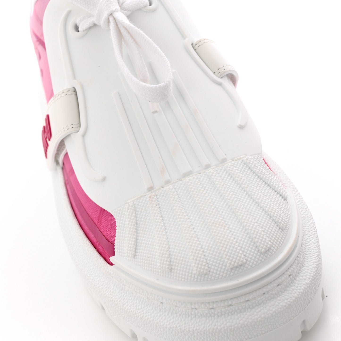 Reflective Fabric Shaded Dior-ID Platform Sneakers 39 Raspberry