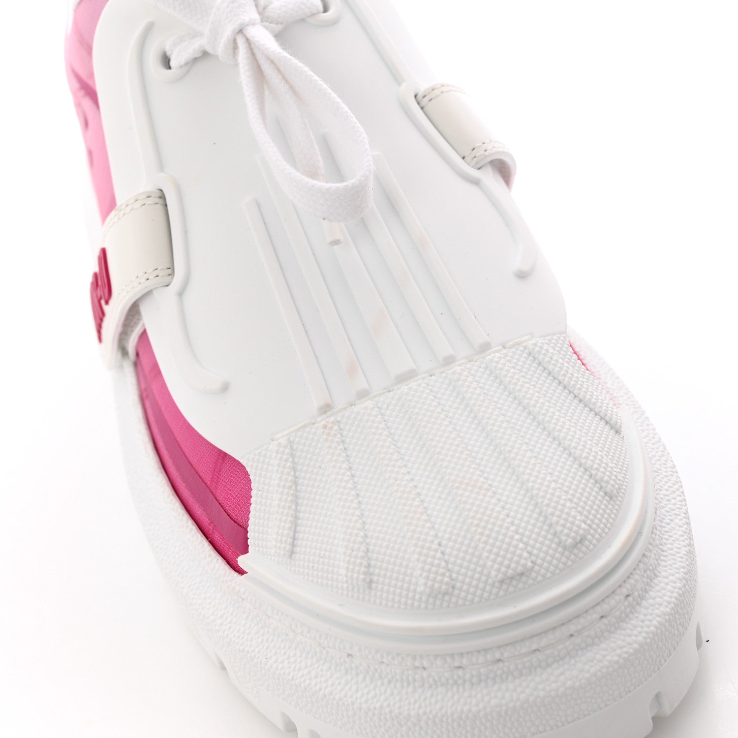 Christian Dior Reflective Fabric Shaded Dior-ID Platform Sneakers 39 Raspberry 8 of 8