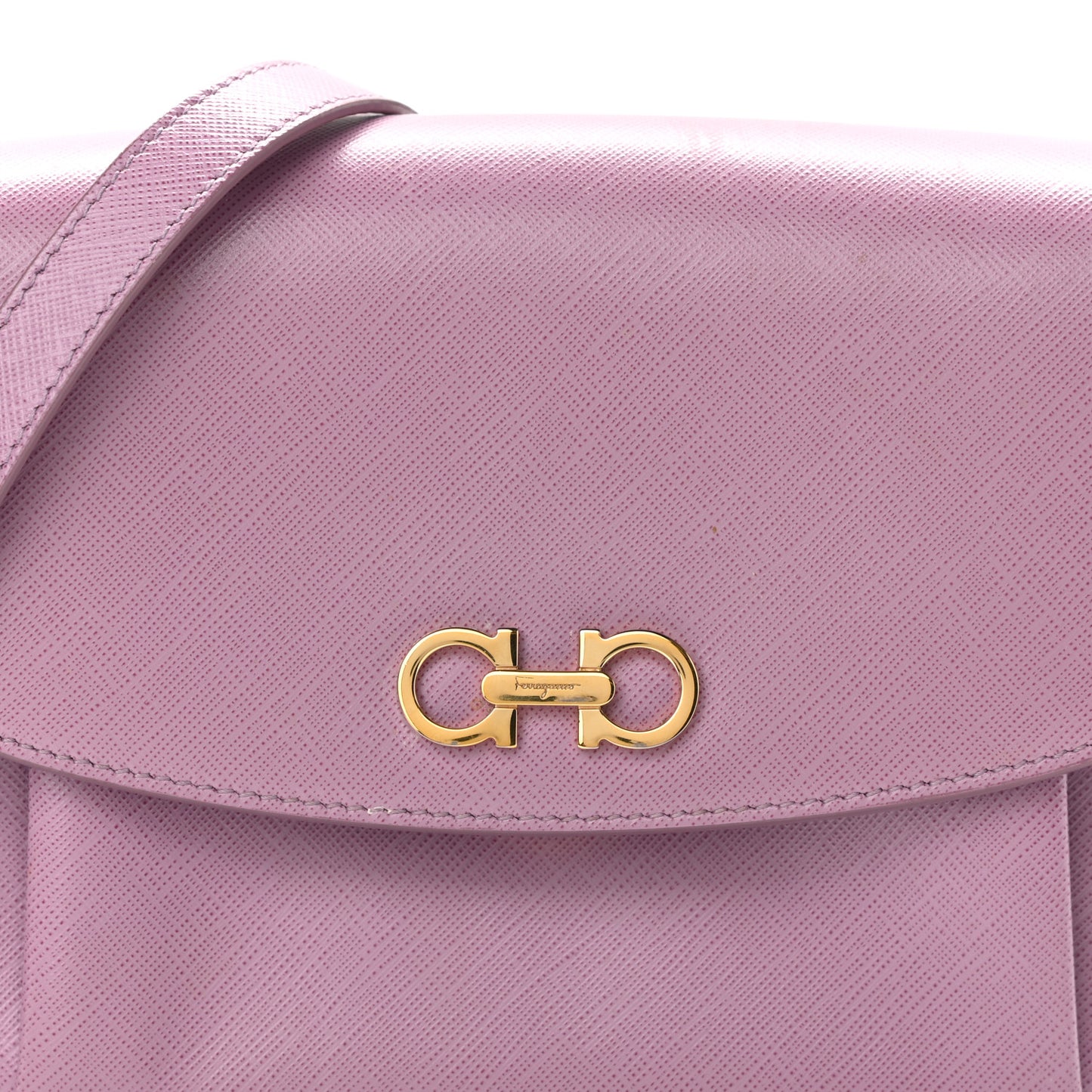 Saffiano Sandrine Shoulder Bag Purple