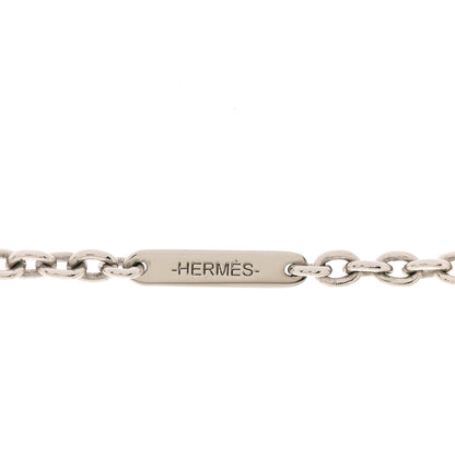 Hermes Palladium Buffalo Horn Mobile Equestre Necklace 5 of 6
