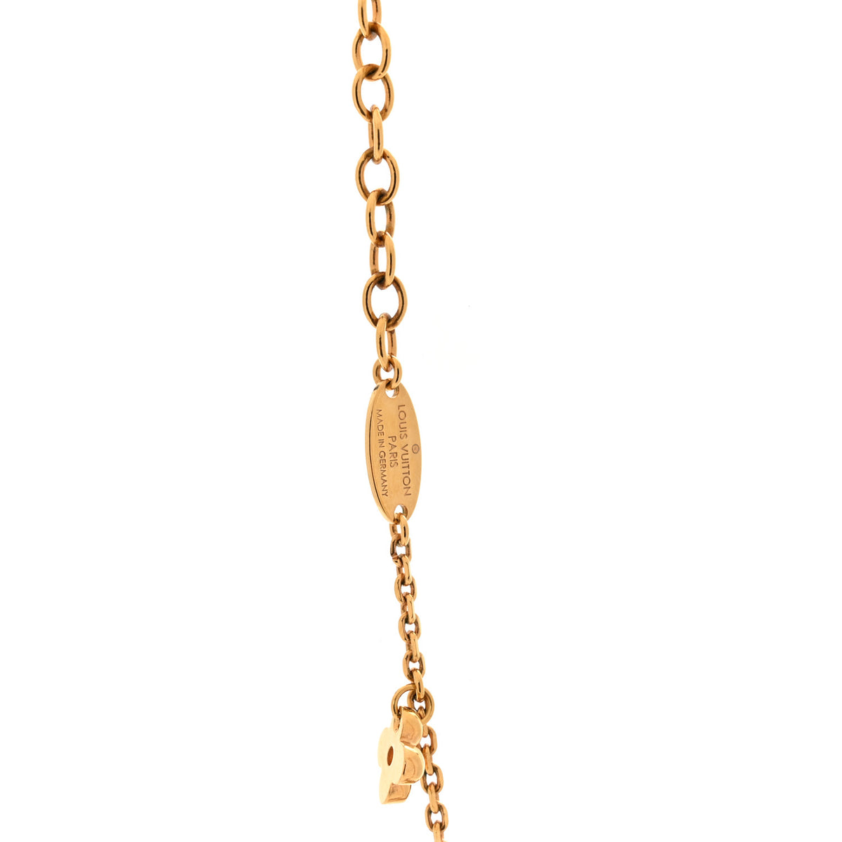 Louis Vuitton Metal Blooming Supple Necklace Gold 5 of 7