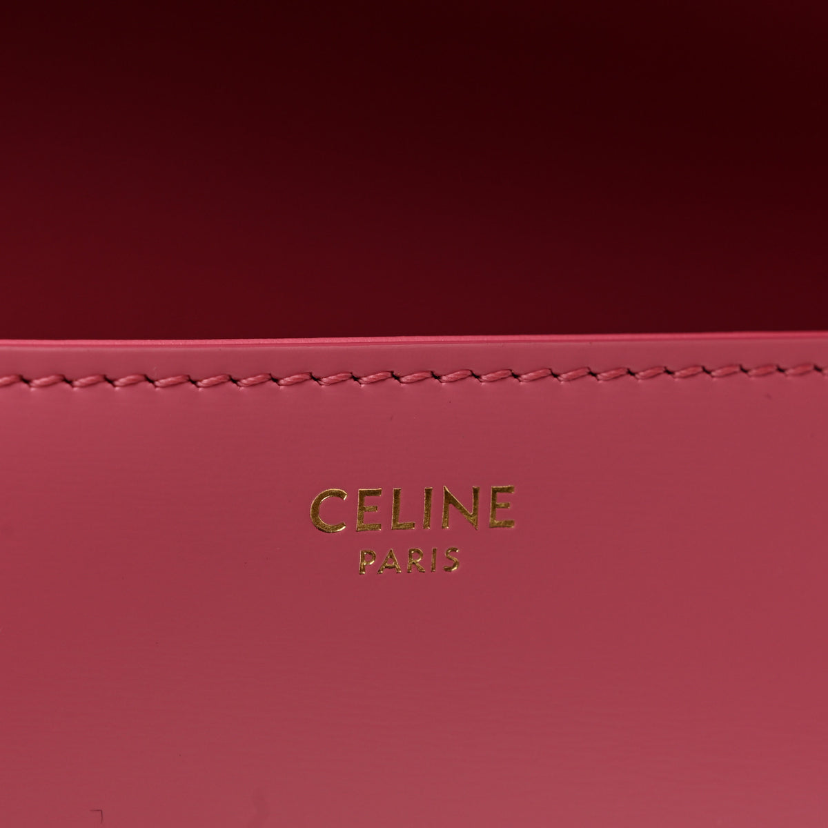 Celine Shiny Calfskin Claude Chain Shoulder Bag Rose 6 of 14