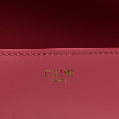 Celine Shiny Calfskin Claude Chain Shoulder Bag Rose 6 of 14