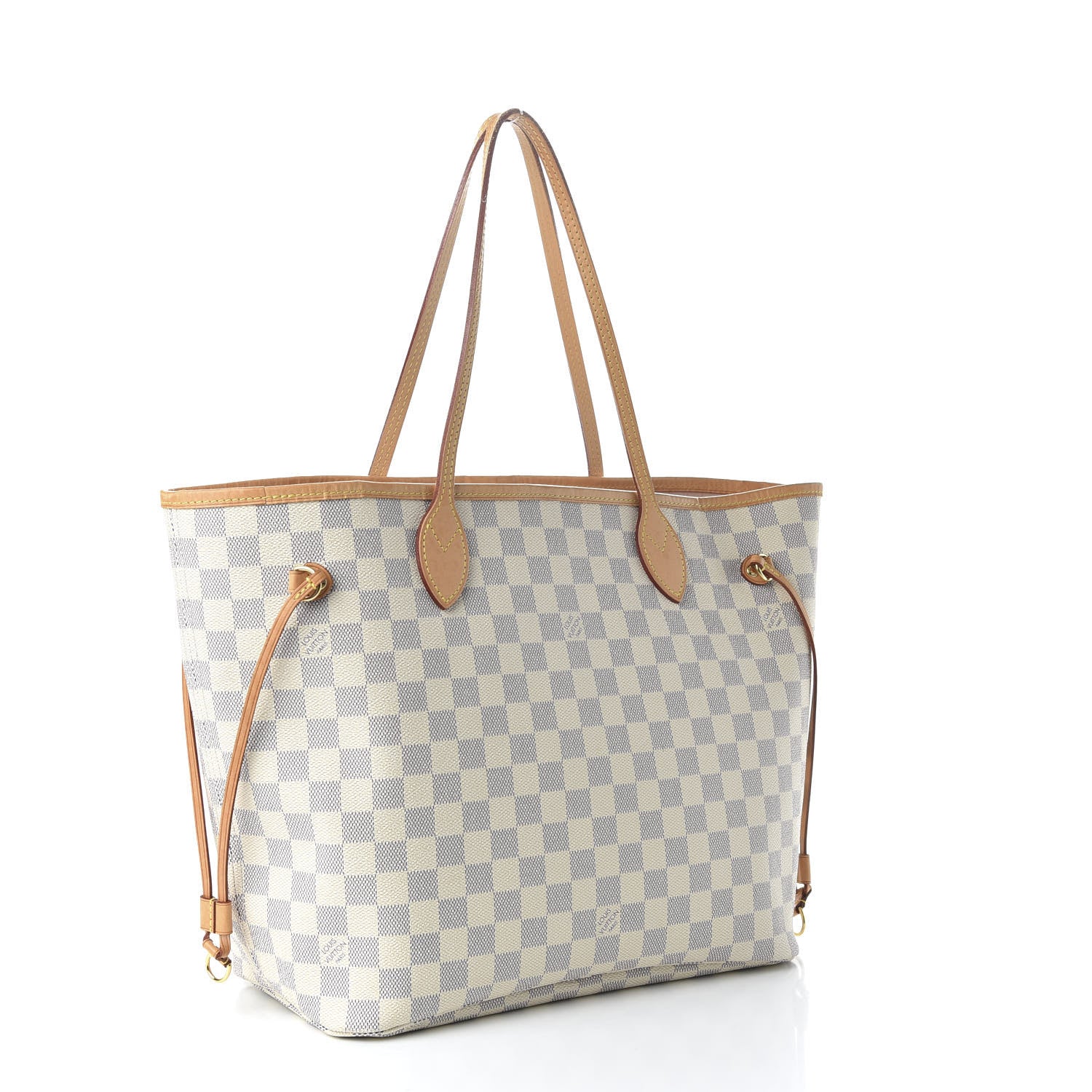 Louis Vuitton Damier Azur Neo Neverfull MM Rose Ballerine 3 of 11