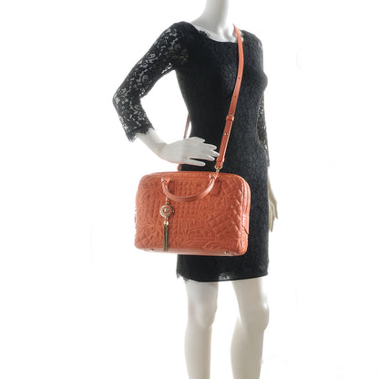 Versace Barocco Quilted Leather Vanitas Demetra Bag Salmon 2 of 7