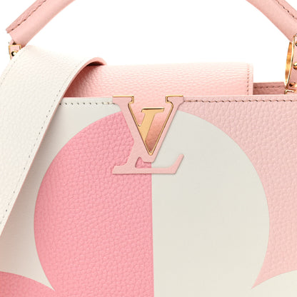 Louis Vuitton Taurillon Monogram Flower Capucines BB Pink Creme 7 of 9