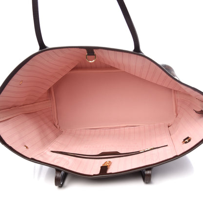 Louis Vuitton Damier Ebene Neo Neverfull MM Rose Ballerine 5 of 8