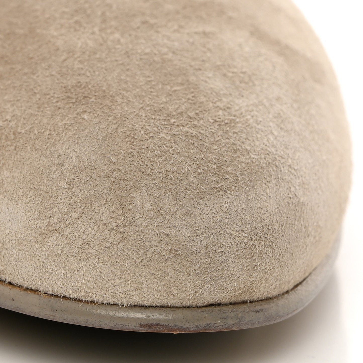 Suede Calfskin CC Short Boots 37.5 Beige