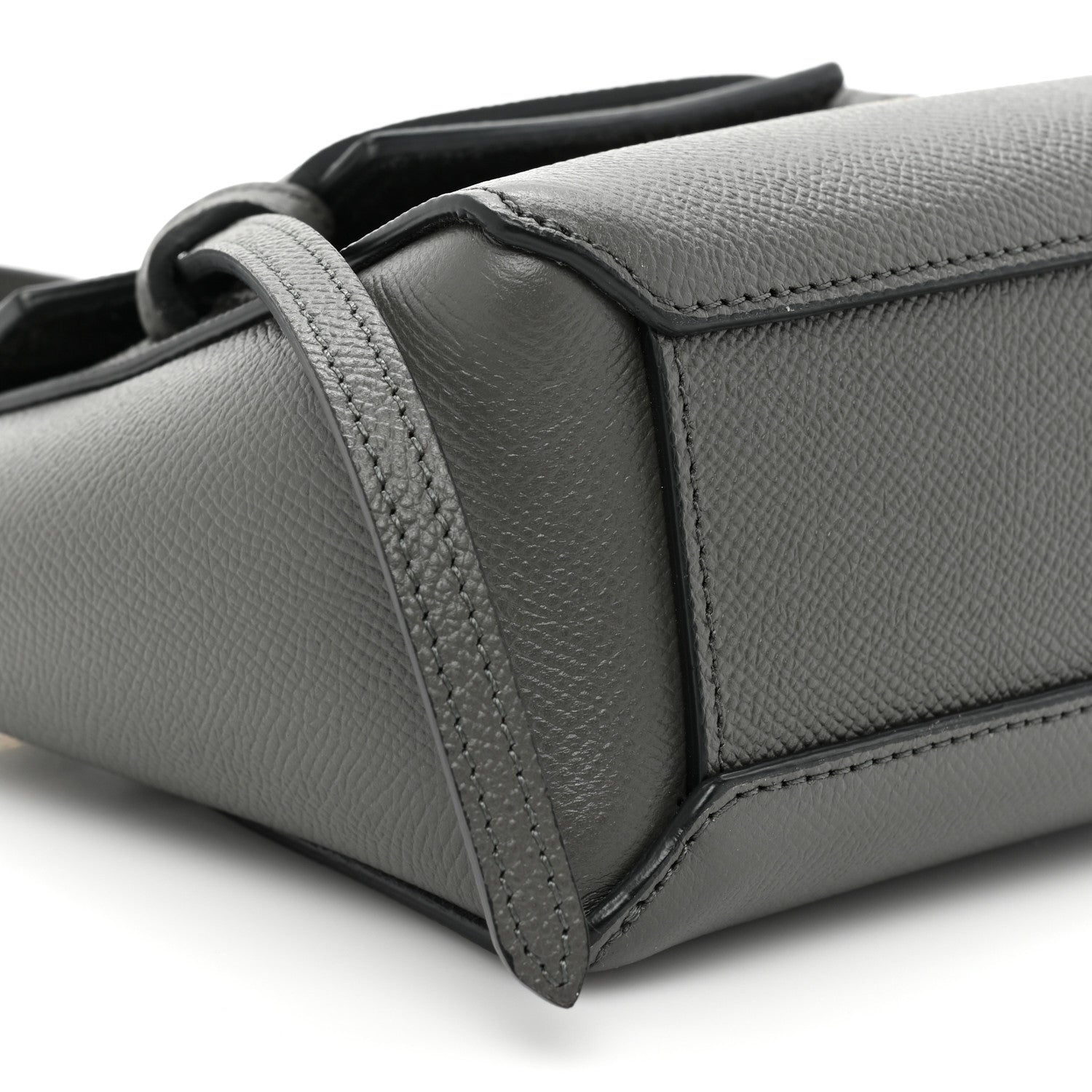 Celine Grained Calfskin Pico Belt Bag Grey 9 of 9