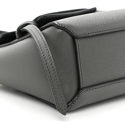 Celine Grained Calfskin Pico Belt Bag Grey 9 of 9