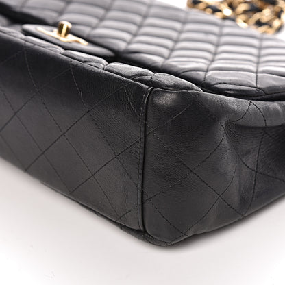 Chanel Lambskin Quilted Maxi Single Flap Black 10 of 13