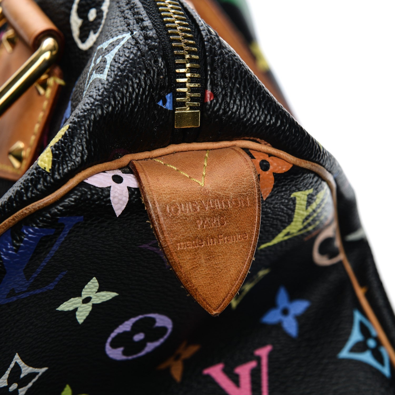 Louis Vuitton Monogram Multicolor Speedy 30 Black 6 of 11