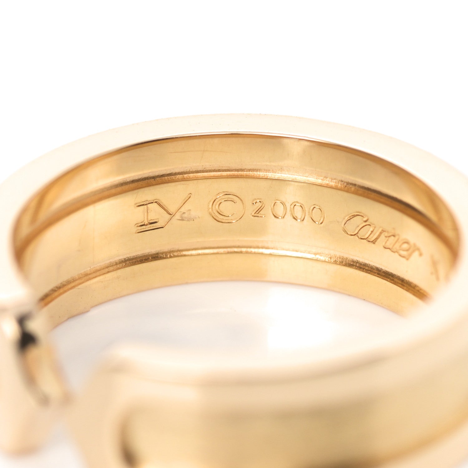 Cartier 18K Yellow Gold 6.5mm C De Cartier Ring 52 6 4 of 6