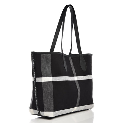 Burberry Coated Canvas Medium Reversible Doodle Tote Black 5 of 12