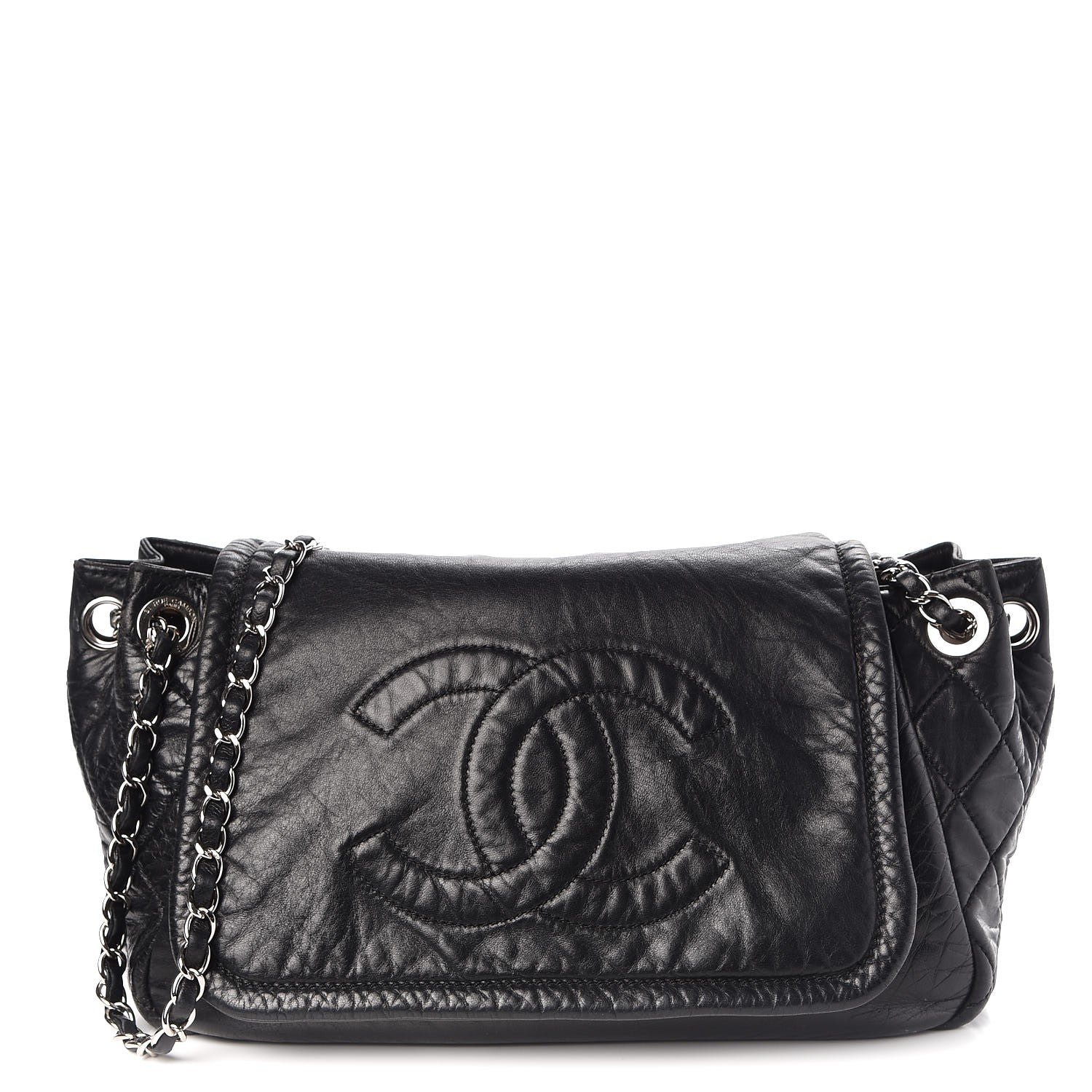 Chanel Lambskin Medium Rock and Chain Flap Black 1 of 9
