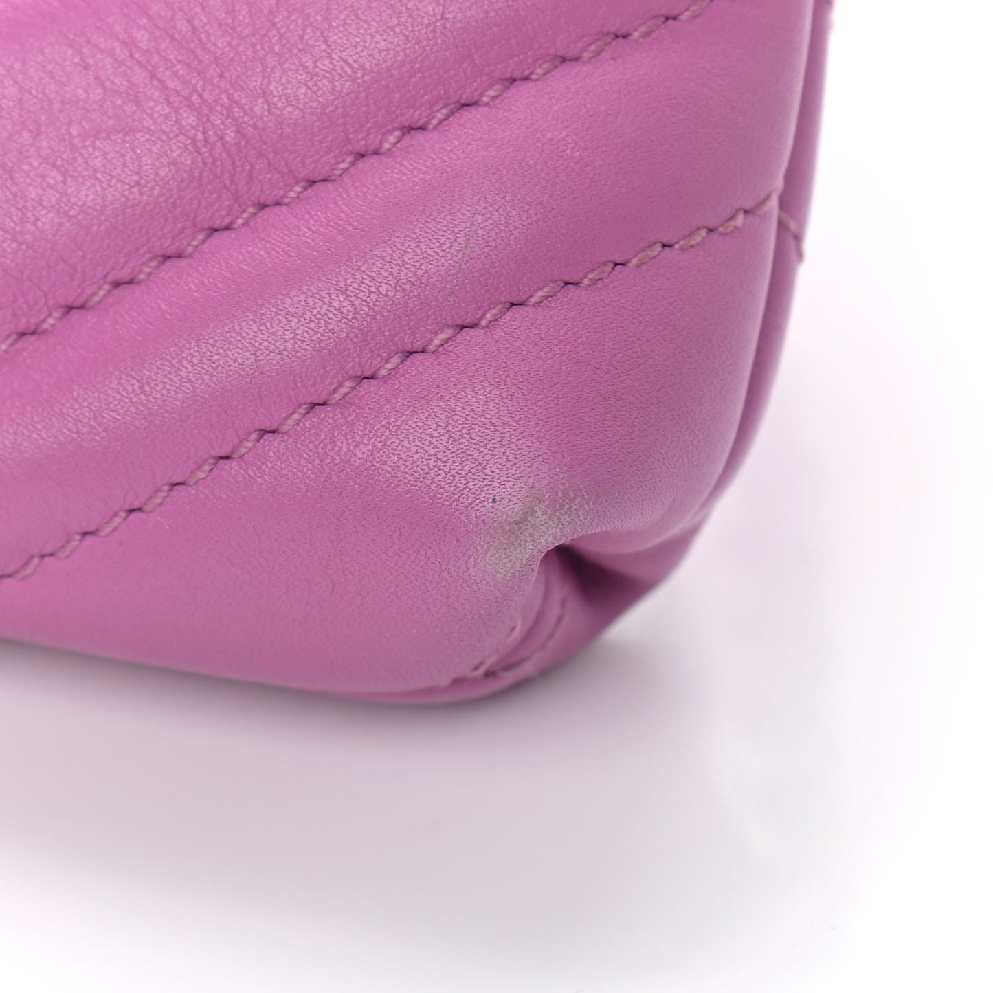 Calfskin Matelasse Mini GG Marmont Chain Bag Candy Mousse