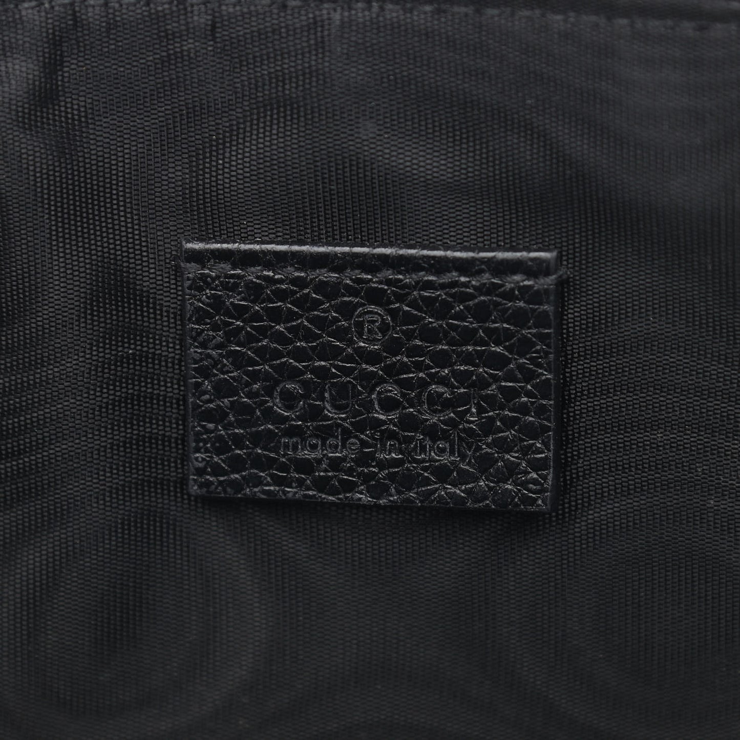 Grainy Calfskin Zumi Pouch Black