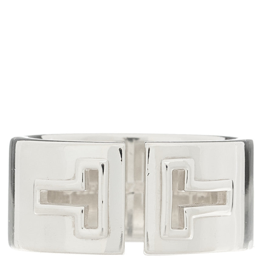 Tiffany Sterling Silver T Cutout Ring 58 8.25 1 of 4