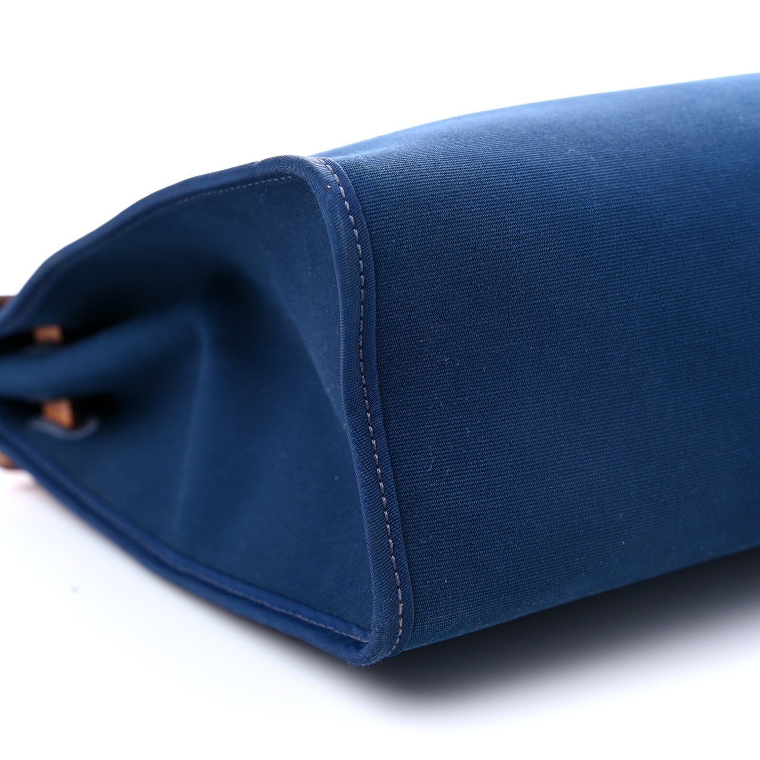 Hermes Vache Hunter Toile Herbag Zip 31 PM Bleu De Malte Natural 7 of 15