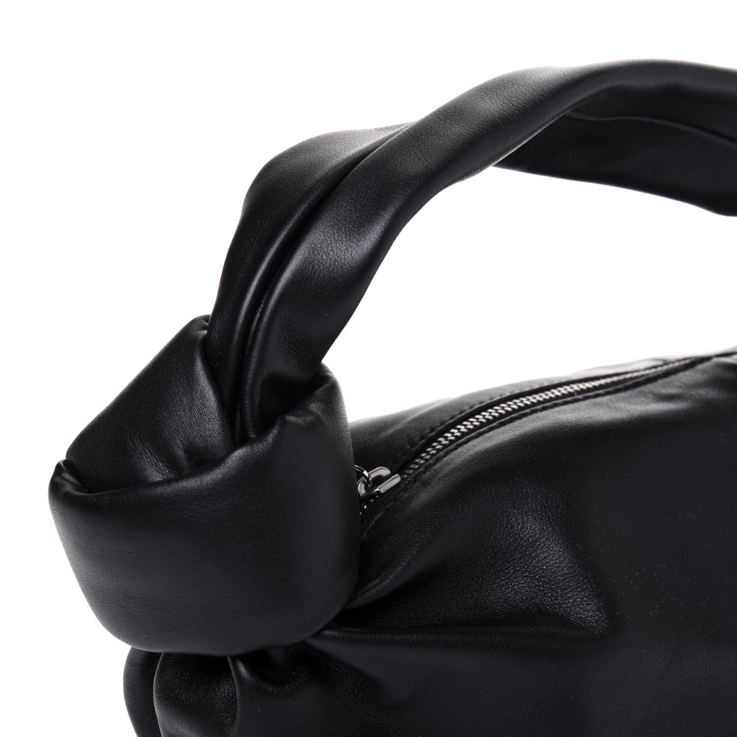 Calfskin Mini Double Knot Bag Black