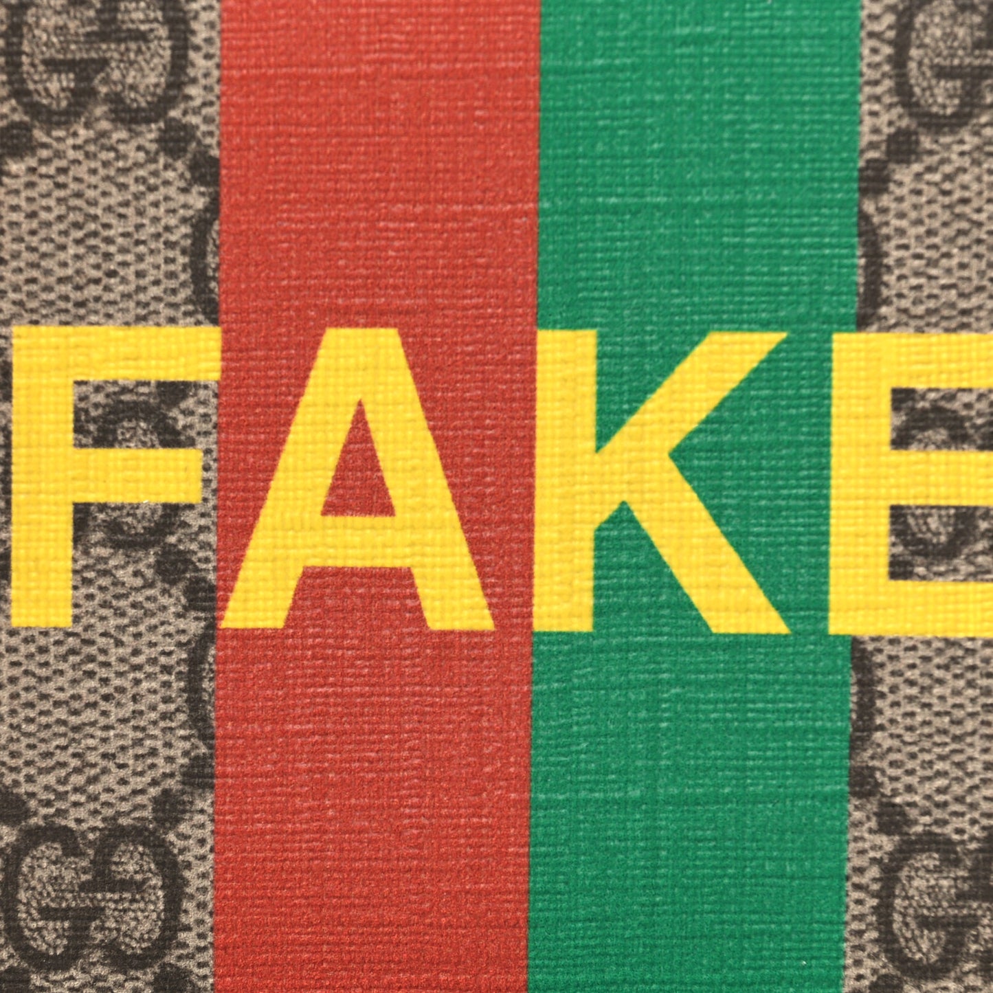 GG Supreme Monogram Azalea Calfskin Fake/Not Bi-Fold Wallet Beige Ebony Brown Sugar