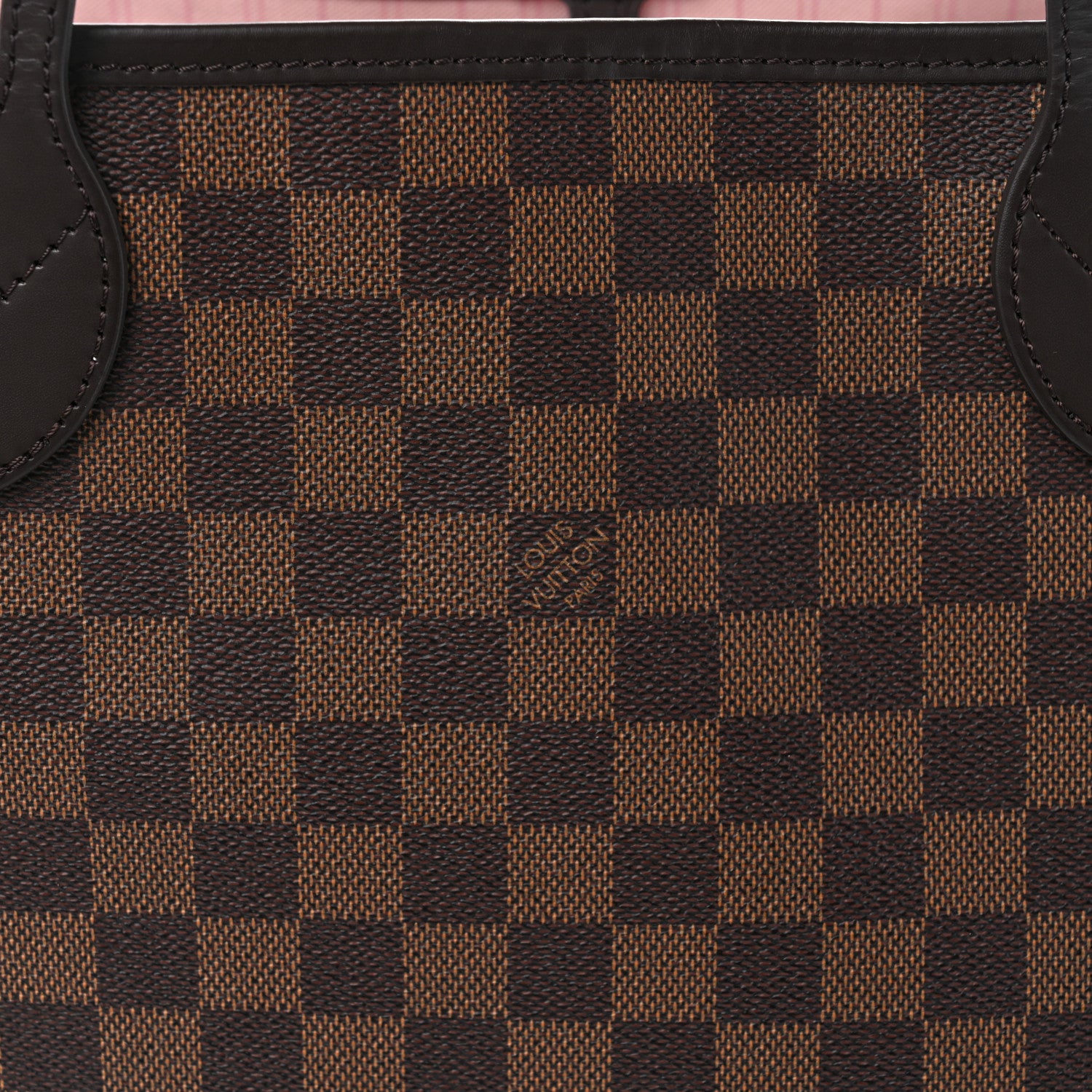 Louis Vuitton Damier Ebene Neo Neverfull MM Rose Ballerine 7 of 10