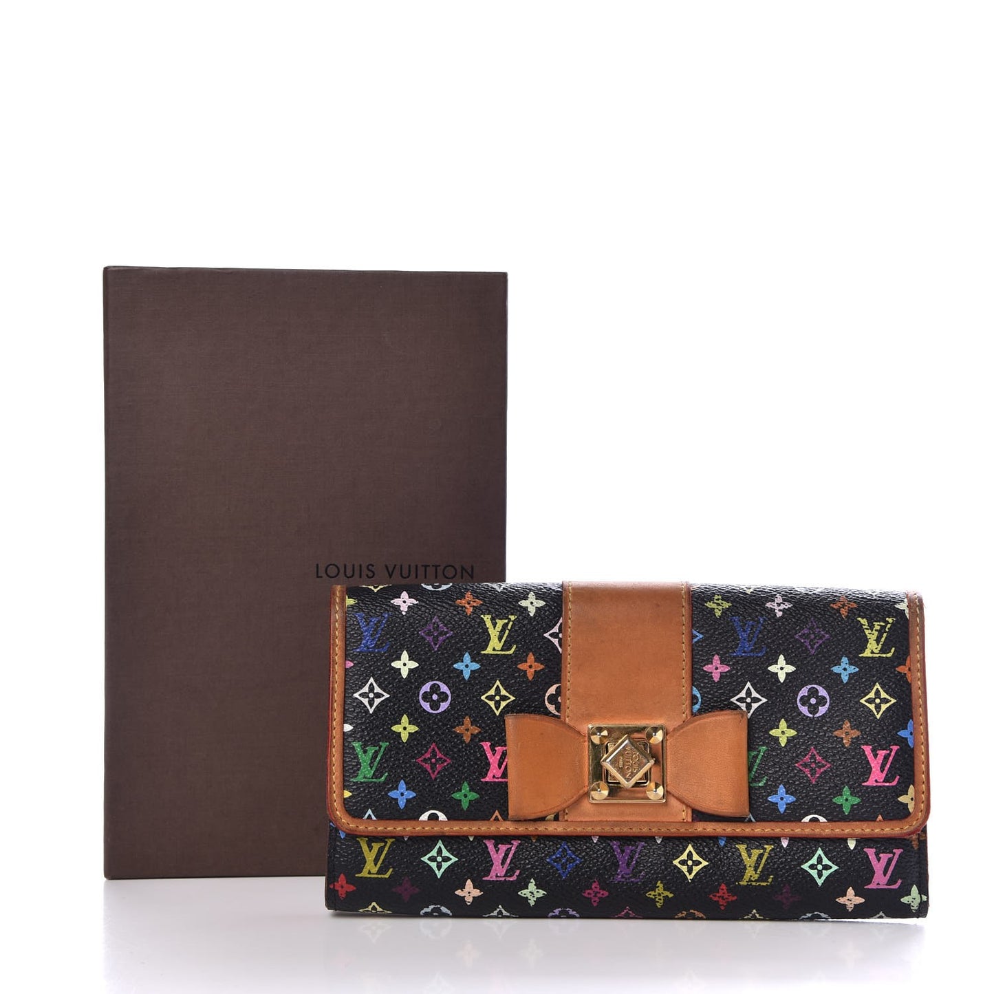 Monogram Multicolor Sarah Noeud Wallet Black Grenade