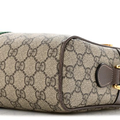 Gucci GG Supreme Monogram Web Small Ophidia Shoulder Bag Brown 10 of 12