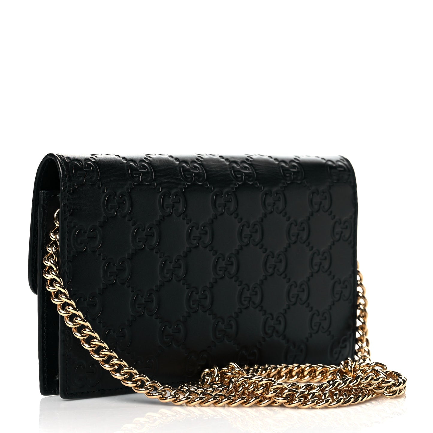 Guccissima Icon Chain Wallet Black