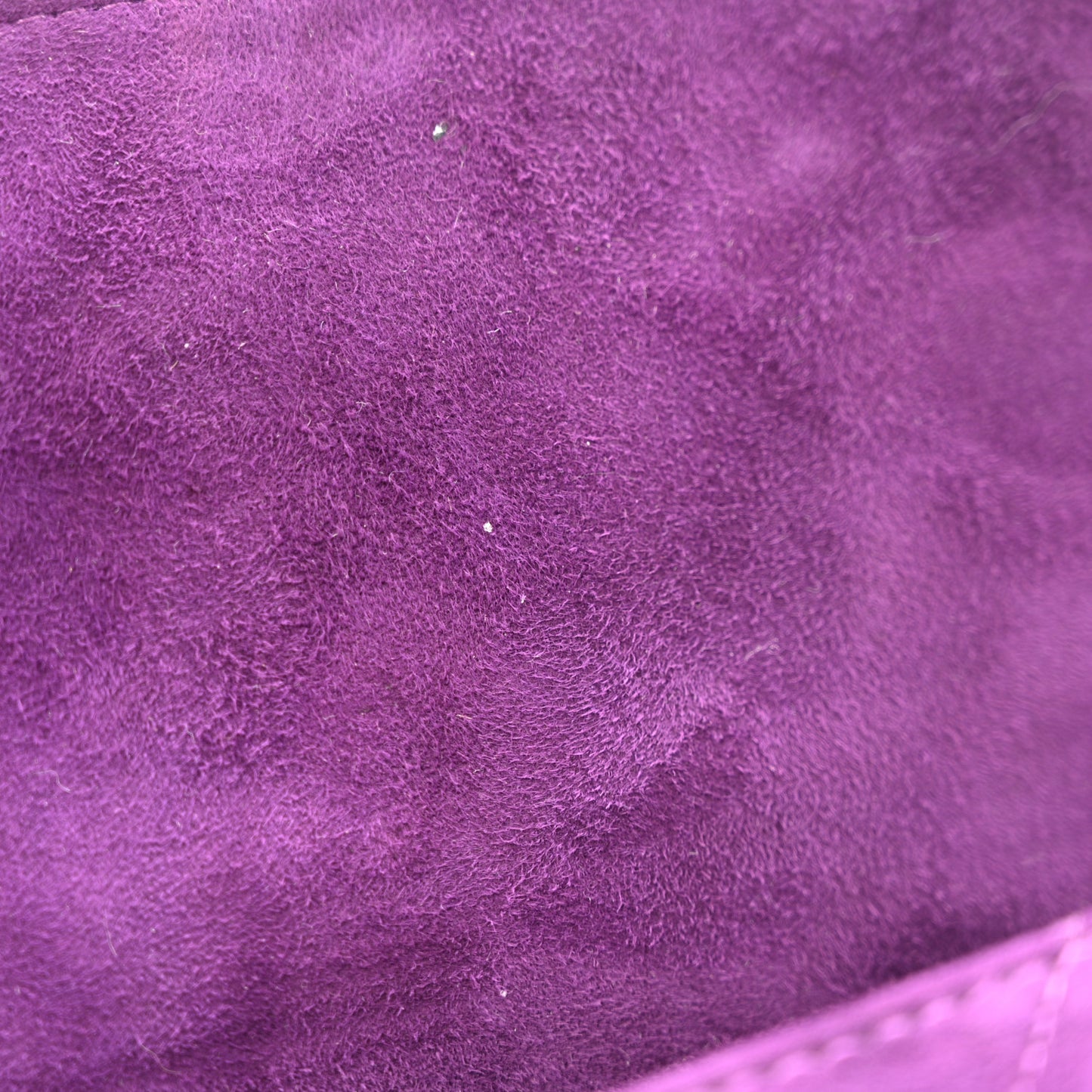 Suede Quilted CC Tassel Clutch Purple