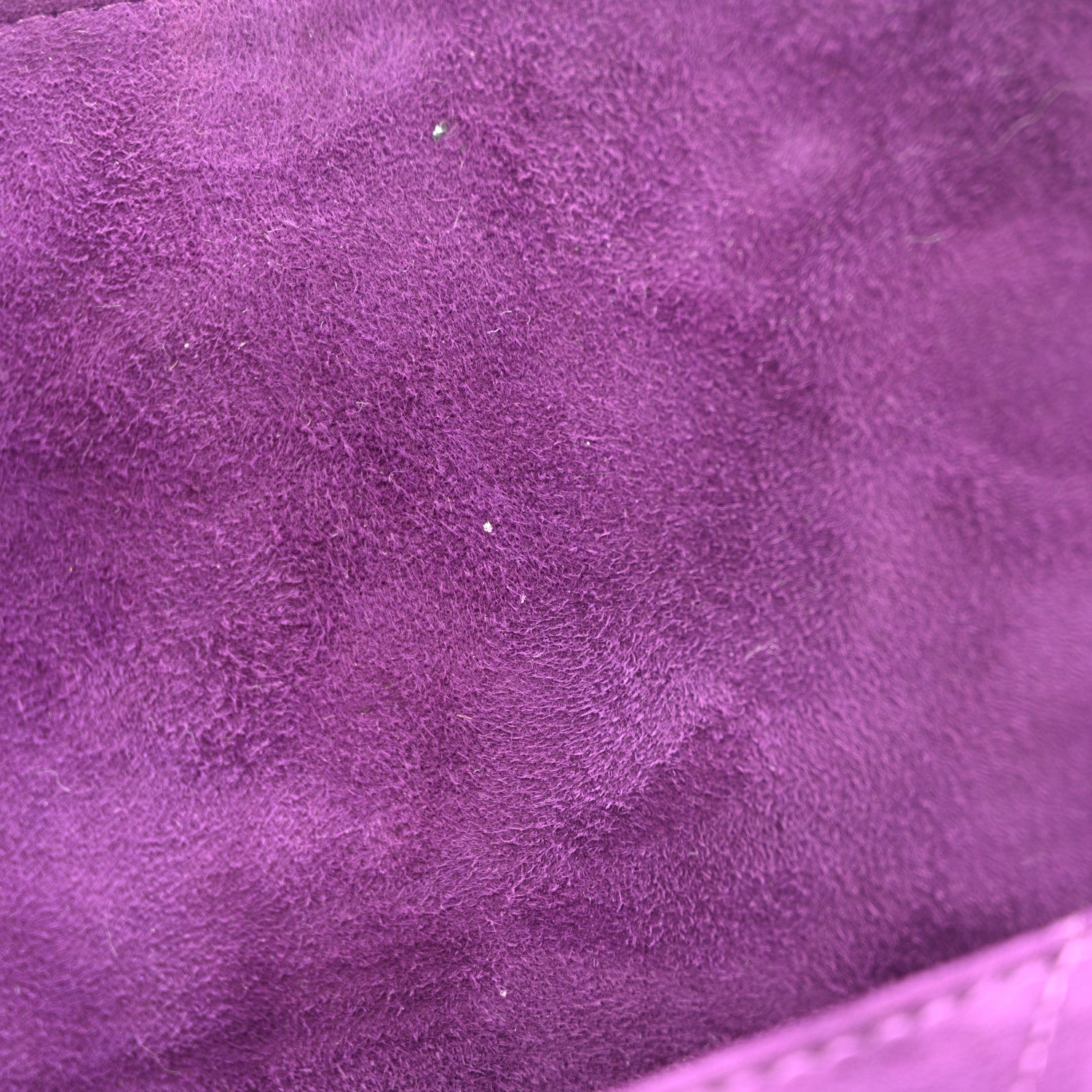 Chanel Suede Quilted CC Tassel Clutch Purple 10 of 12