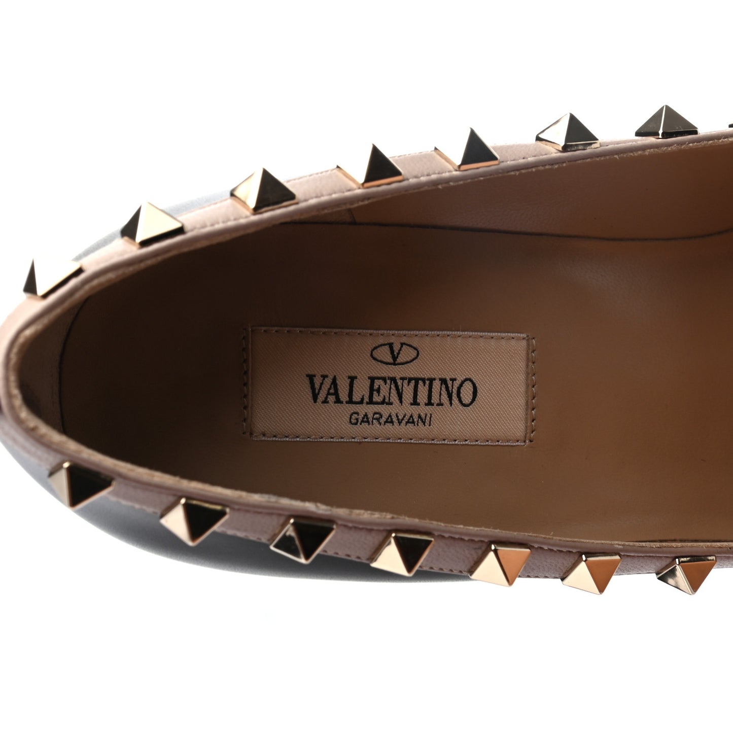 Calfskin Rockstud 85mm Pumps 37.5 Black Poudre