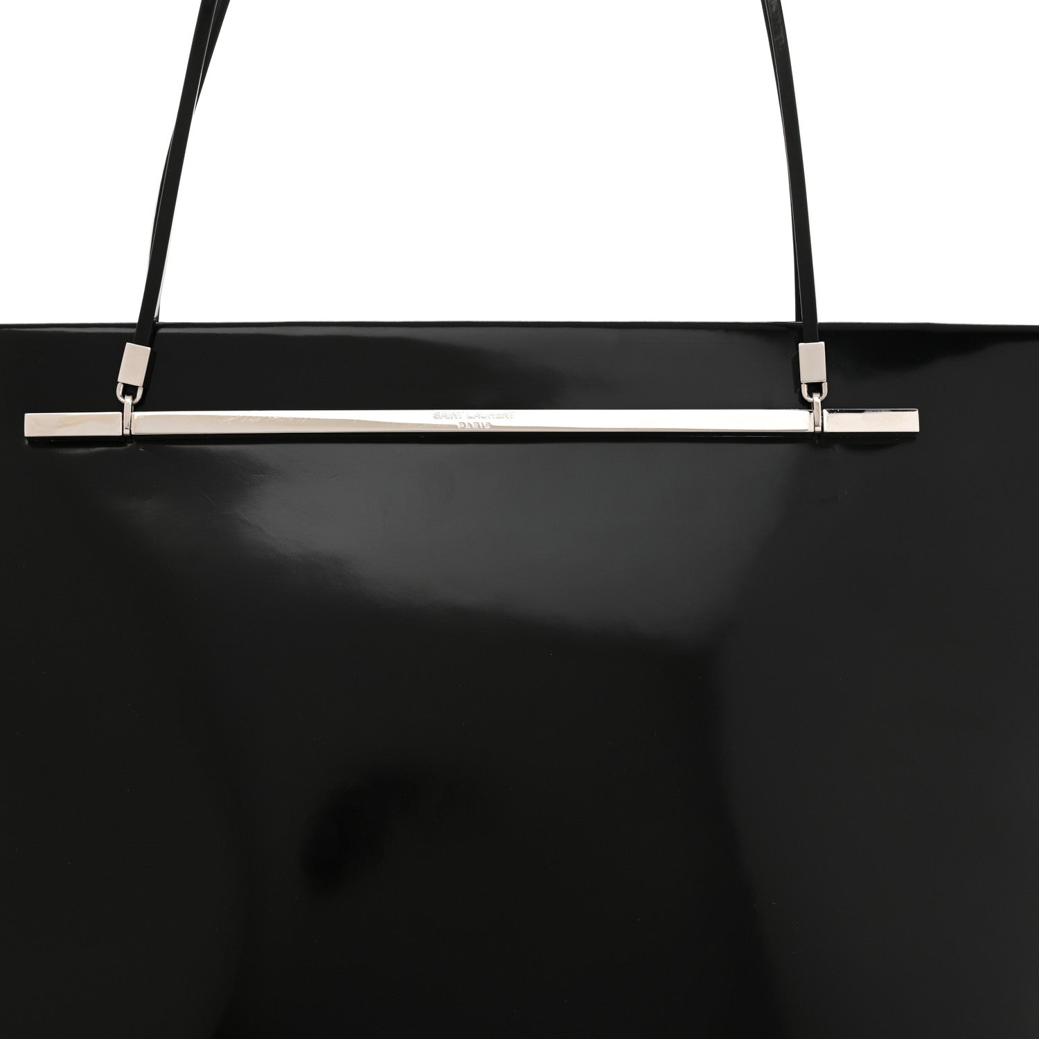 Saint Laurent Patent Calfskin Suzanne Shopping Tote Black 8 of 11