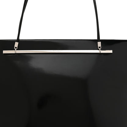 Saint Laurent Patent Calfskin Suzanne Shopping Tote Black 8 of 11