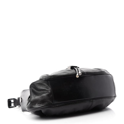 Burberry Calfskin Warrior Hobo Black 4 of 18