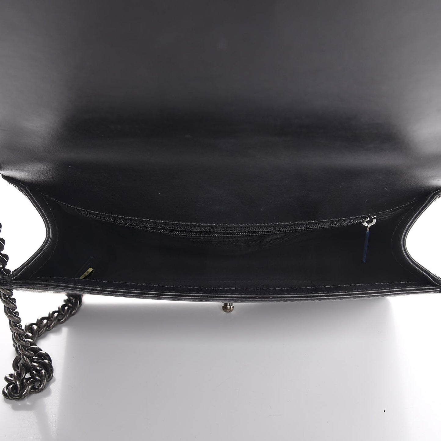 Calfskin Quilted New Medium Boy Top Handle Flap Black