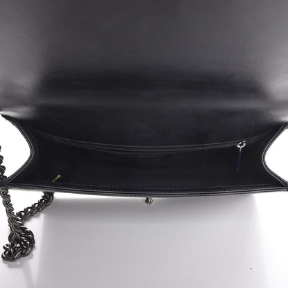 Chanel Calfskin Quilted New Medium Boy Top Handle Flap Black 6 of 11