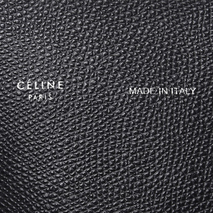 Celine Grained Calfskin Small Vertical Cabas Black 7 of 11