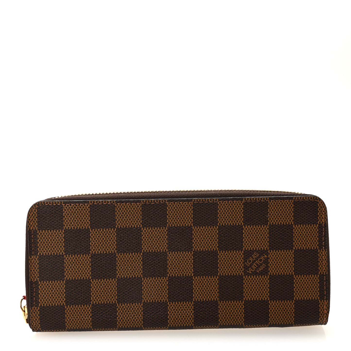 Damier Ebene Clemence Wallet Cherry