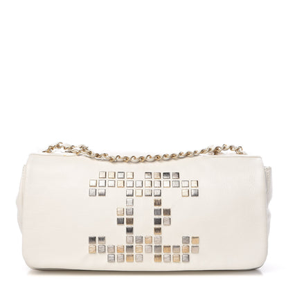 Chanel Calfskin Metal Mosaic Flap White 1 of 15