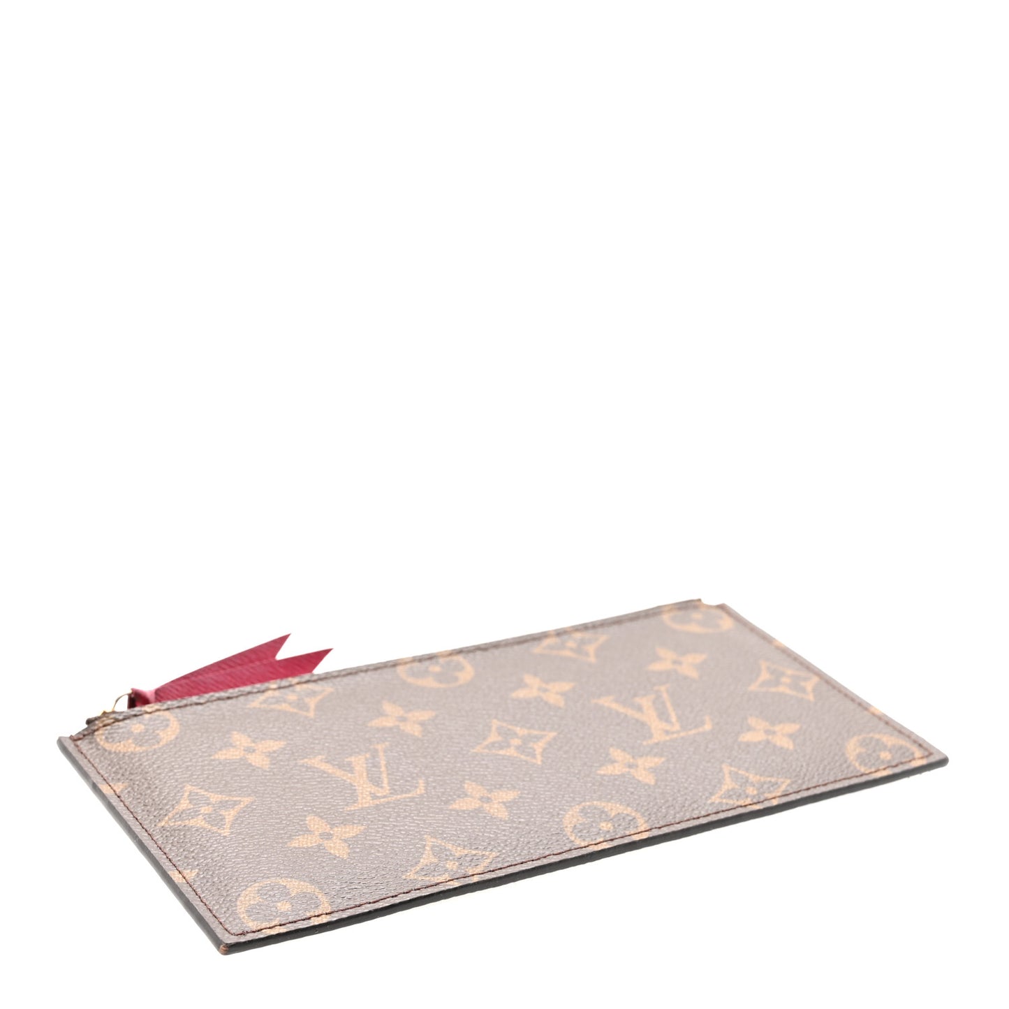 Monogram Felicie Chain Wallet Zippered Insert Fuchsia