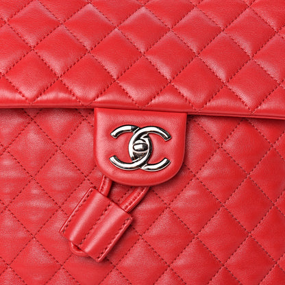 Chanel Lambskin Quilted Large Urban Spirit Backpack Red 10 of 10