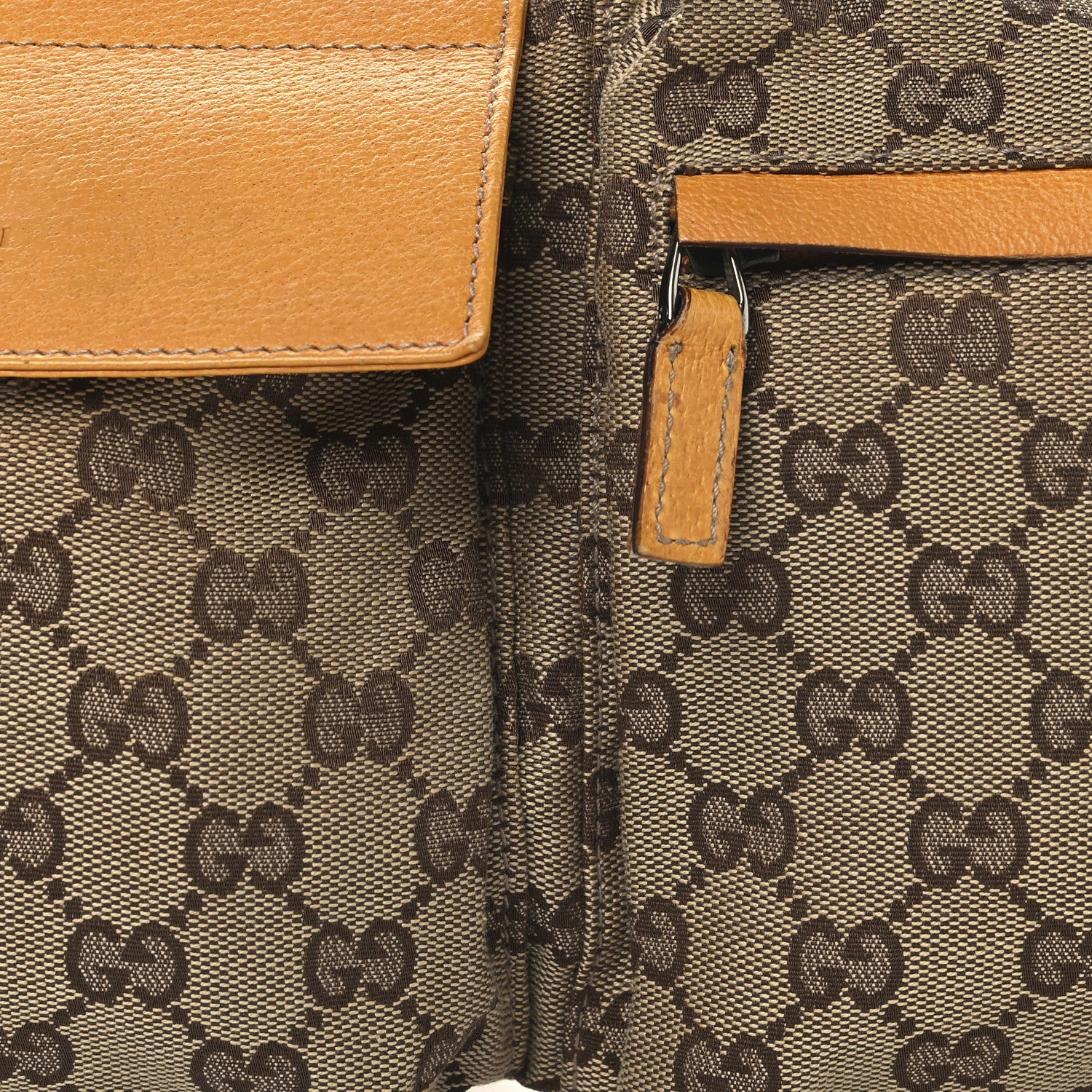 Gucci GG Monogram Web Double Pocket Belt Bag Yellow 8 of 10