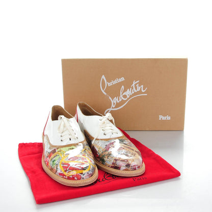 Christian Louboutin Vinyl Patent Calfskin Havana Trash Mens Flat Oxfords 42.5 Multicolor 8 of 8